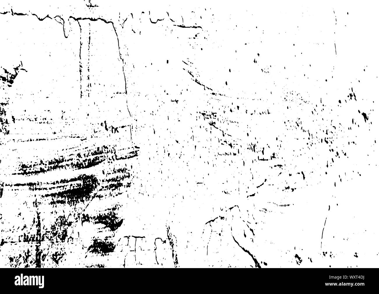 Bianco e nero grunge. Sovrapposizione di emergenza texture. Abstract la polvere dalla superficie ruvida e muro sporco il concetto di sfondo. Illustrazione di emergenza semplicemente luogo ov Foto Stock