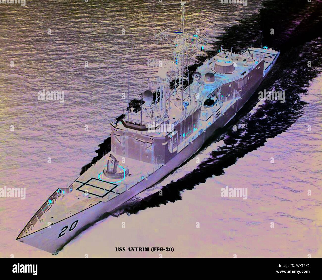 USS ANTRIM (FFG-20) Foto Stock