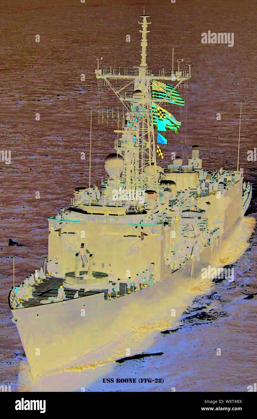 USS BOONE (FFG-28) Foto Stock