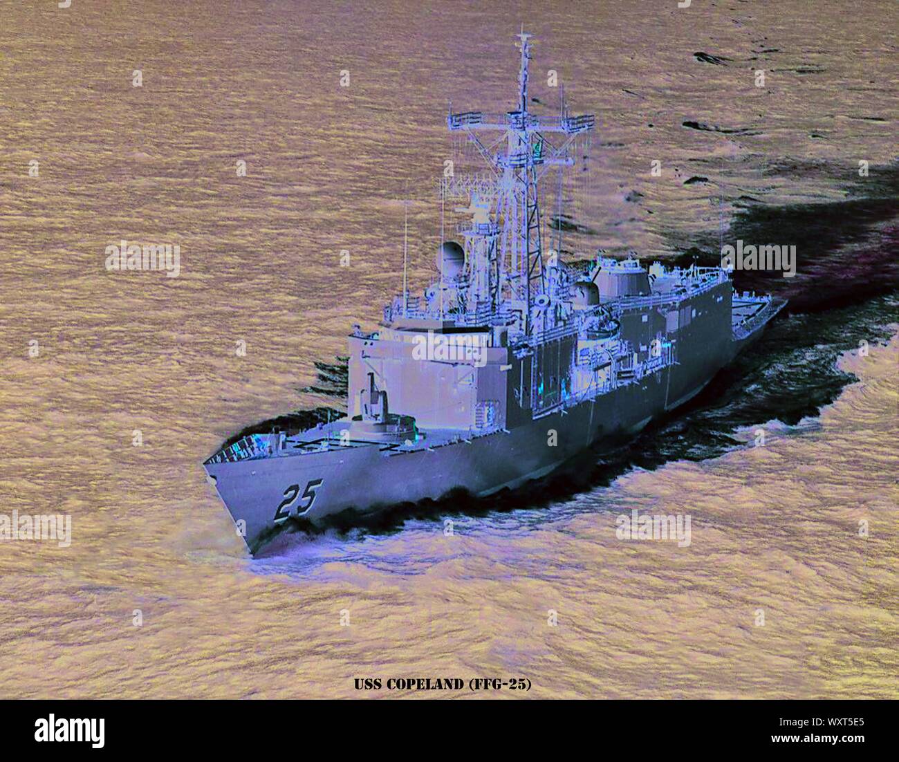 USS COPELAND (FFG-25) Foto Stock