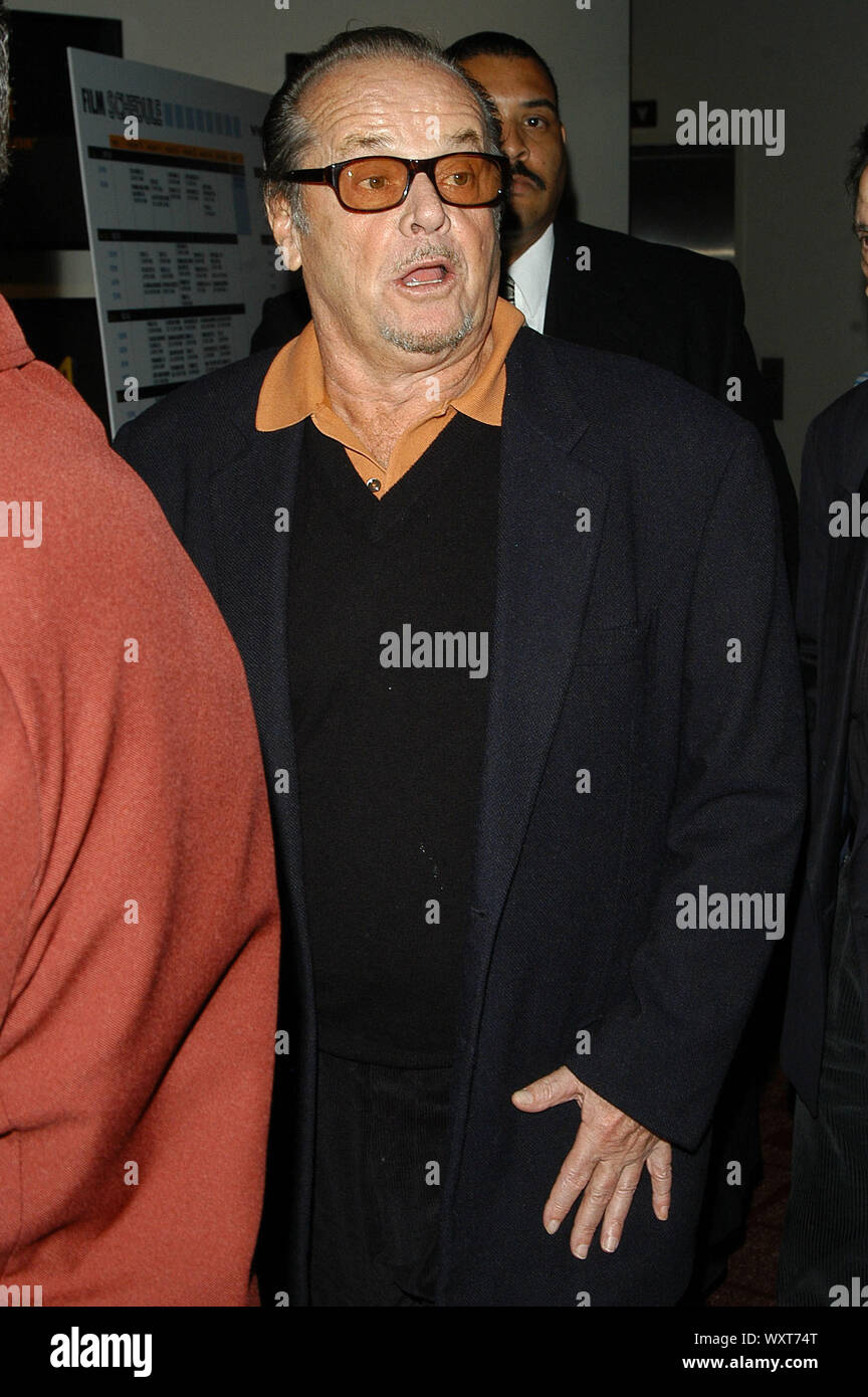 Jack Nicholson al 2005 AFI Fest Screening di 'Spiacente, cappellai" tenutasi presso la ArcLight in Hollywood, CA. La manifestazione ha avuto luogo lunedì 7 novembre 2005. Foto di: SBM / PictureLux - Riferimento File # 33864-3575SBMPLX Foto Stock