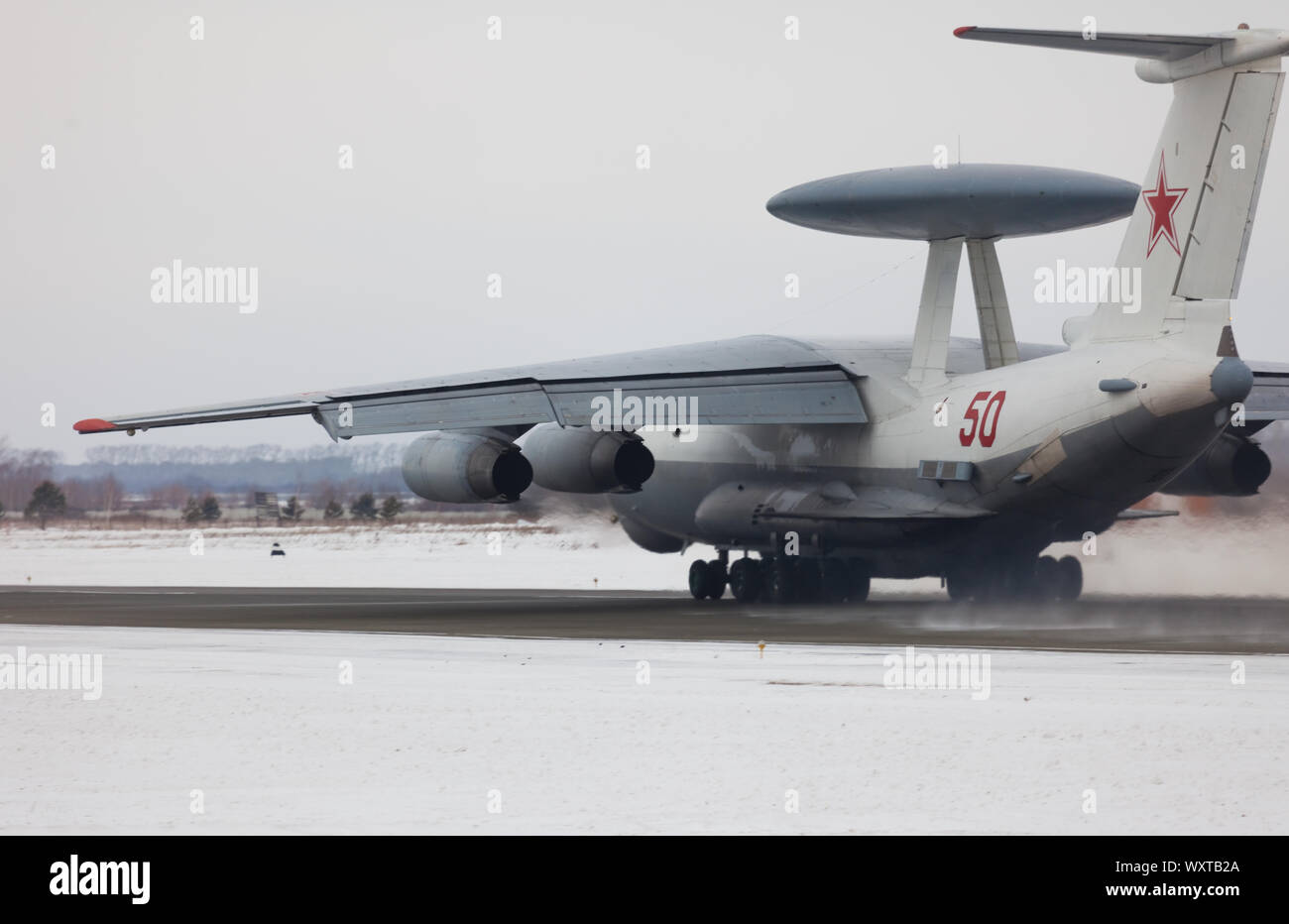 Aeromobili con radar in Russia Foto Stock