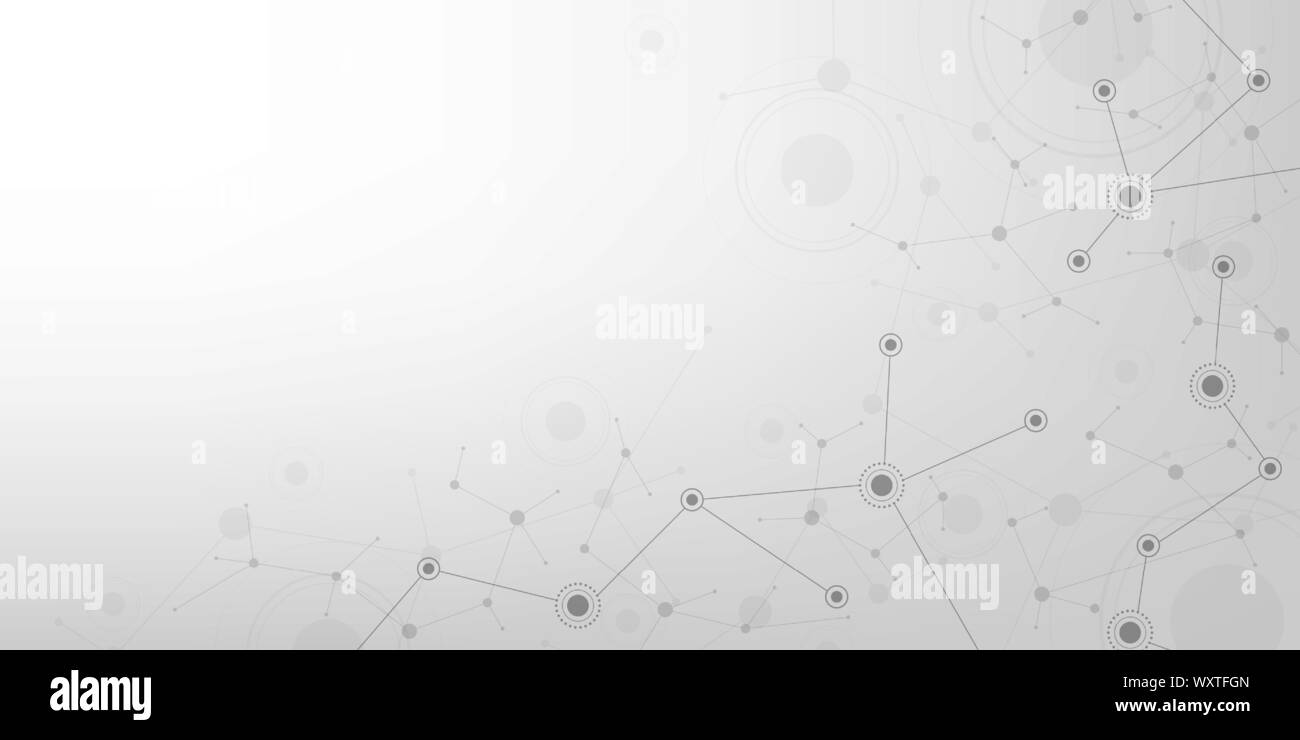 La tecnologia nel concetto di reti digitali. Illustrazione Vettoriale