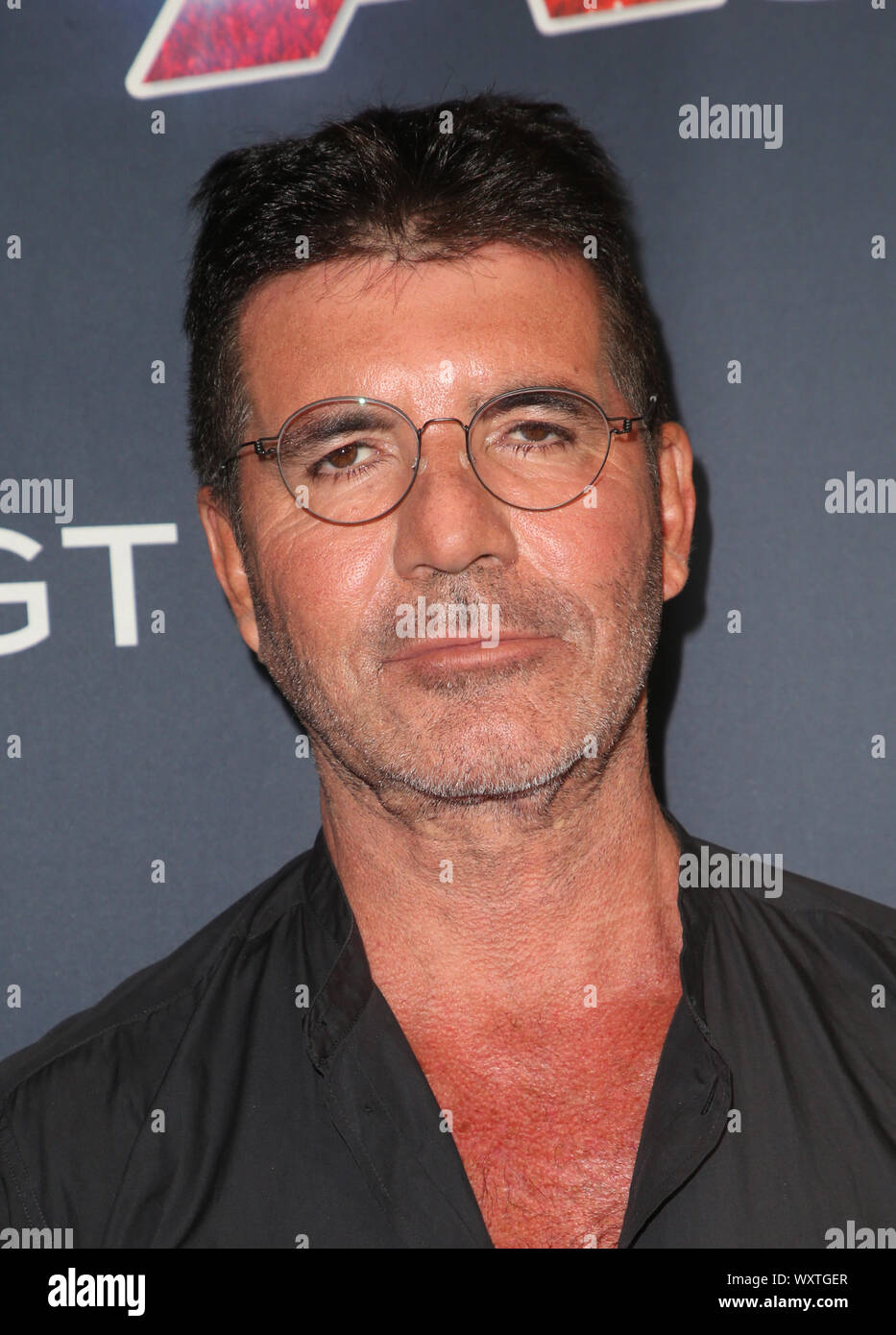 Hollywood, CA. Xvii Sep, 2019. Simon Cowell, a "America's Got Talent' stagione 14 Live Show tappeto rosso al Dolby Theatre in Hollywood, la California il 17 settembre 2019. Credito: MediaPunch Inc/Alamy Live News Foto Stock