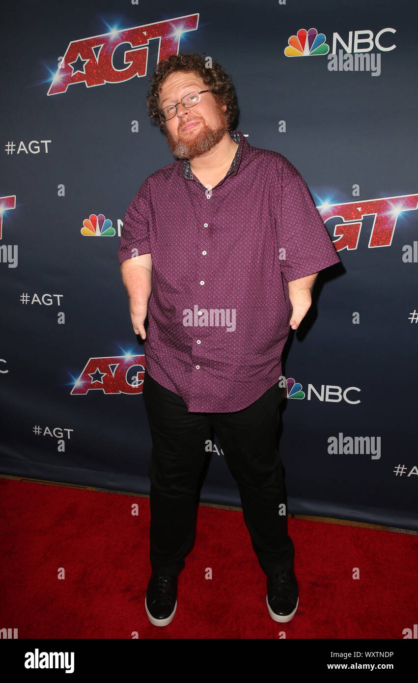 Hollywood, CA. Xvii Sep, 2019. Ryan Niemiller. "America's Got Talent' stagione 14 Live Show Red Carpet tenutosi presso il Teatro Dolby. Photo credit: FSadou/AdMedia Credito: MediaPunch Inc/Alamy Live News Foto Stock