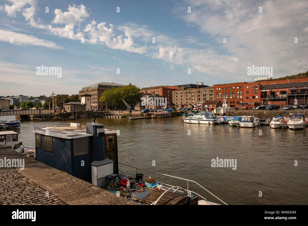 Dock di Bristol, Regno Unito Foto Stock