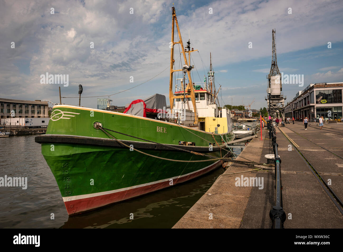 Dock di Bristol, Regno Unito Foto Stock