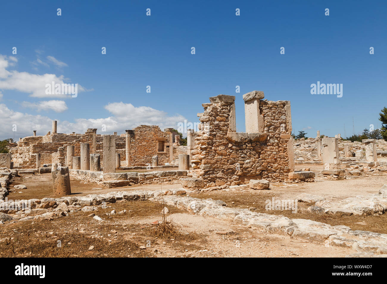 Il santuario di Apollo Hylates, Cipro. Le antiche rovine. Foto Stock