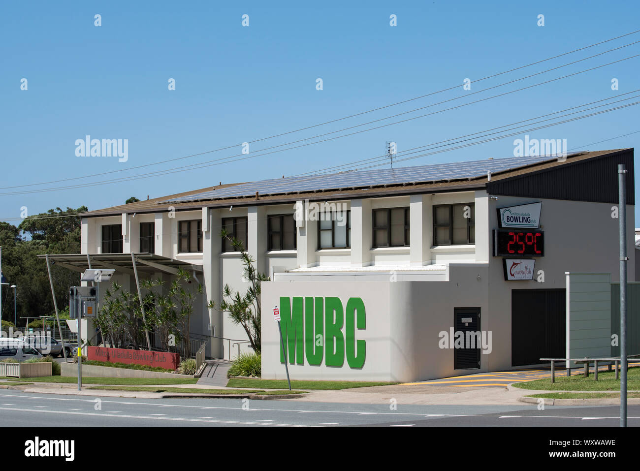 Il Milton Ulladulla Bowling Club in costiera township di Ulladulla sul Nuovo Galles del Sud costa sud dell'Australia Foto Stock