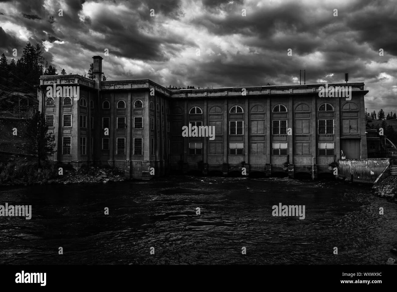 Little Falls Centrale Idroelettrica Foto Stock