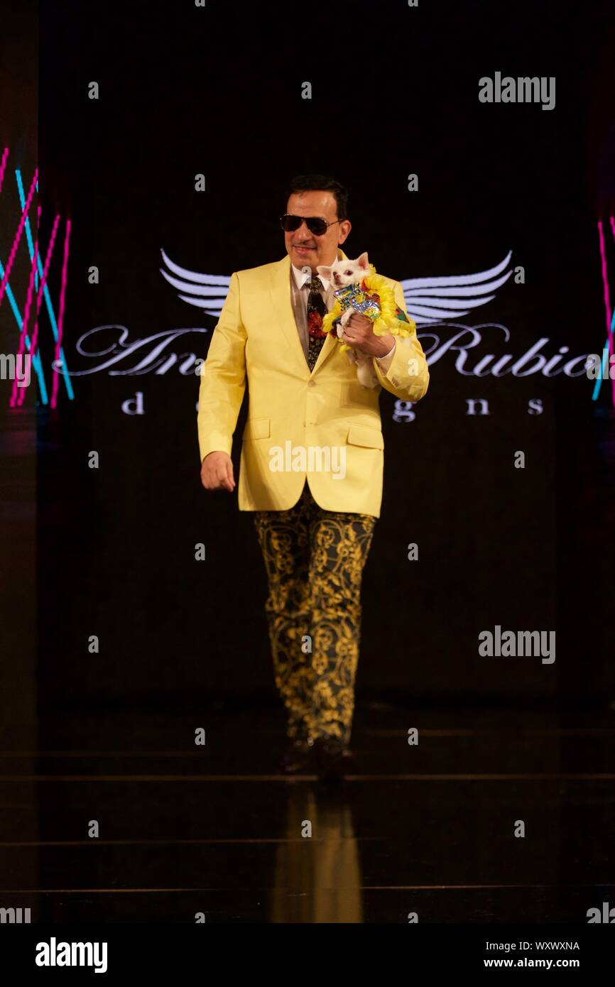 Ny, Stati Uniti. 07Th Sep, 2019. Anthony Rubio SS'20 collezione in NYFW powered by Arte moda cuori in Angel Orensanz Foundation. (Foto di Martina Kolozvaryova/Pacific Stampa) Credito: Pacific Press Agency/Alamy Live News Foto Stock