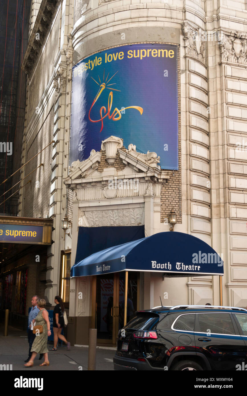 ' Freestyle amore sommo' Marquee presso lo stand Theatre, Broadway e Times Square NYC Foto Stock