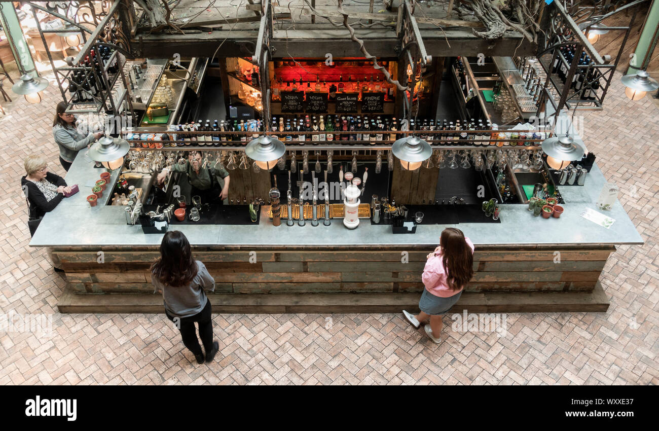 Il Botanico bar nel centro cittadino di Newcastle, Newcastle upon Tyne, Inghilterra. Regno Unito Foto Stock