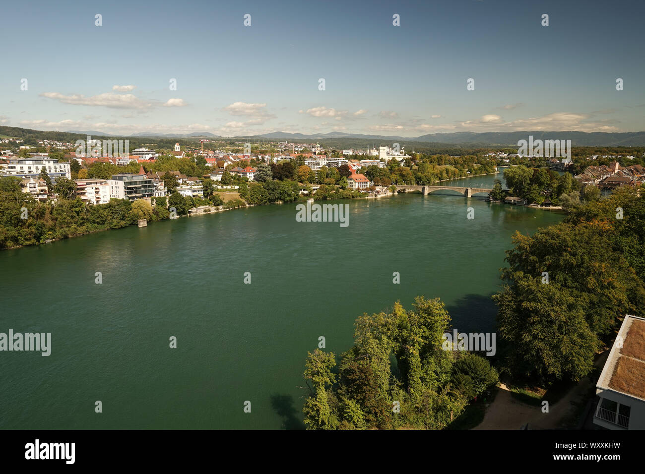 Rheinfelden Baden presso il fiume Reno Foto Stock