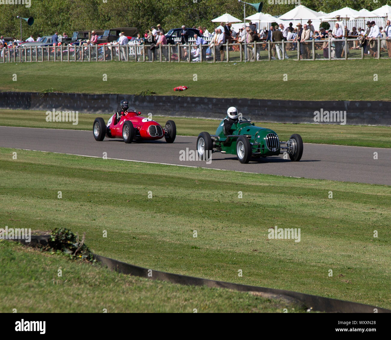 Auto d'epoca Racing alla 2019 Goodwood Foto Stock