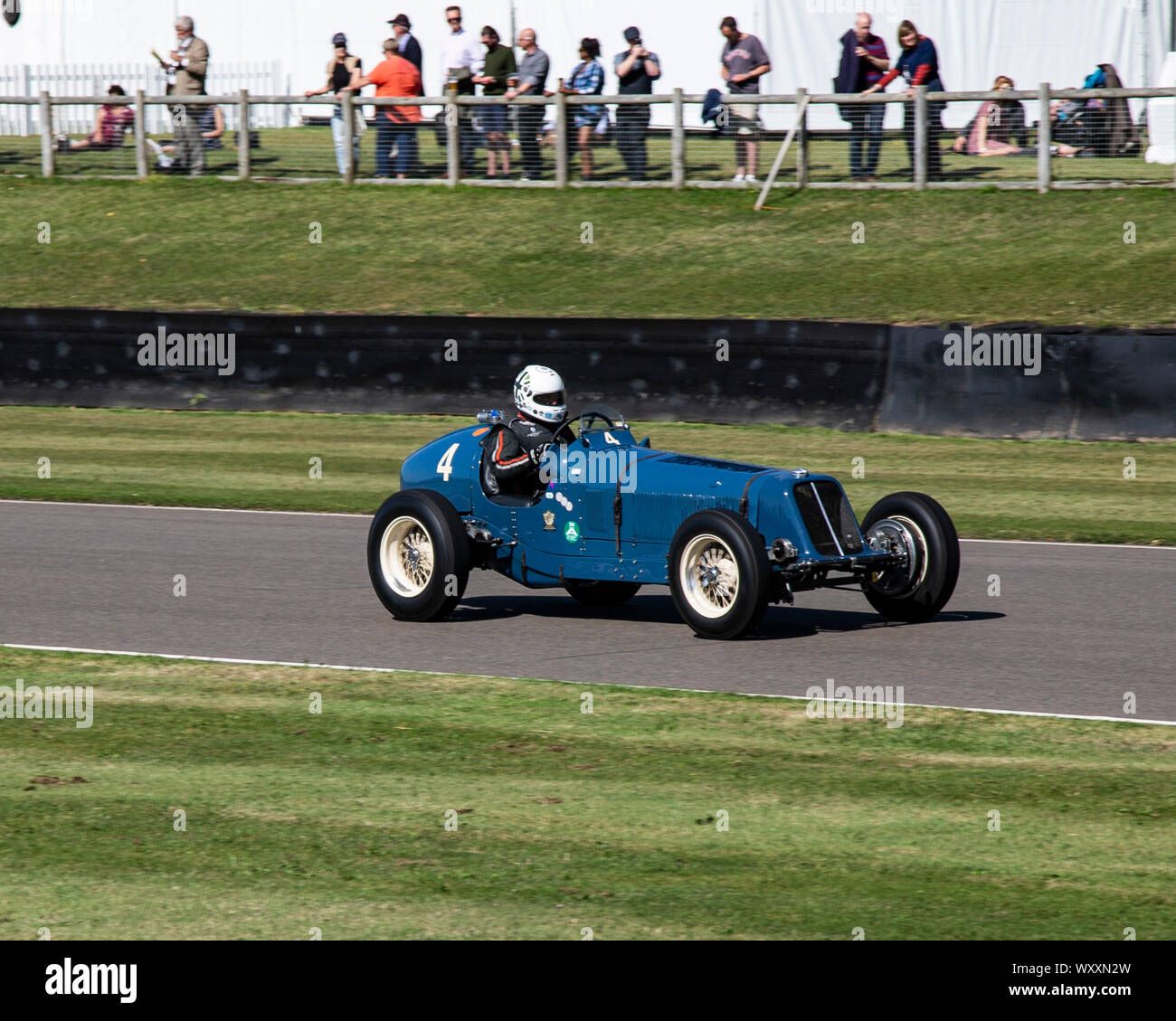 ERA IL TIPO A R4una vettura da corsa di 1936 al 2019 Goodwood Foto Stock