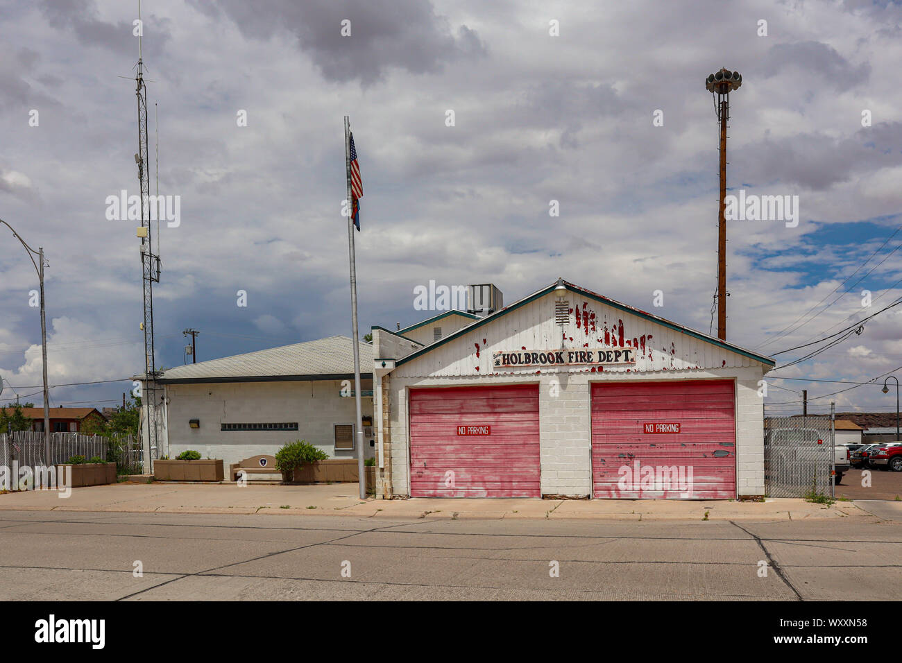 Holbrook, Arizona / STATI UNITI D'America - 3 Agosto 2919: centrale dei vigili del fuoco Foto Stock
