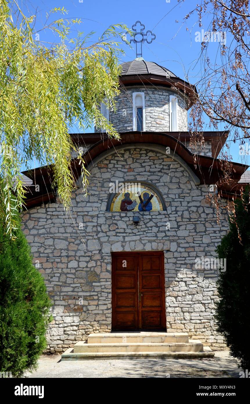 Vama Veche an der Schwarzmeerküste, Rumänien: die Kirche des Dorfes Foto Stock