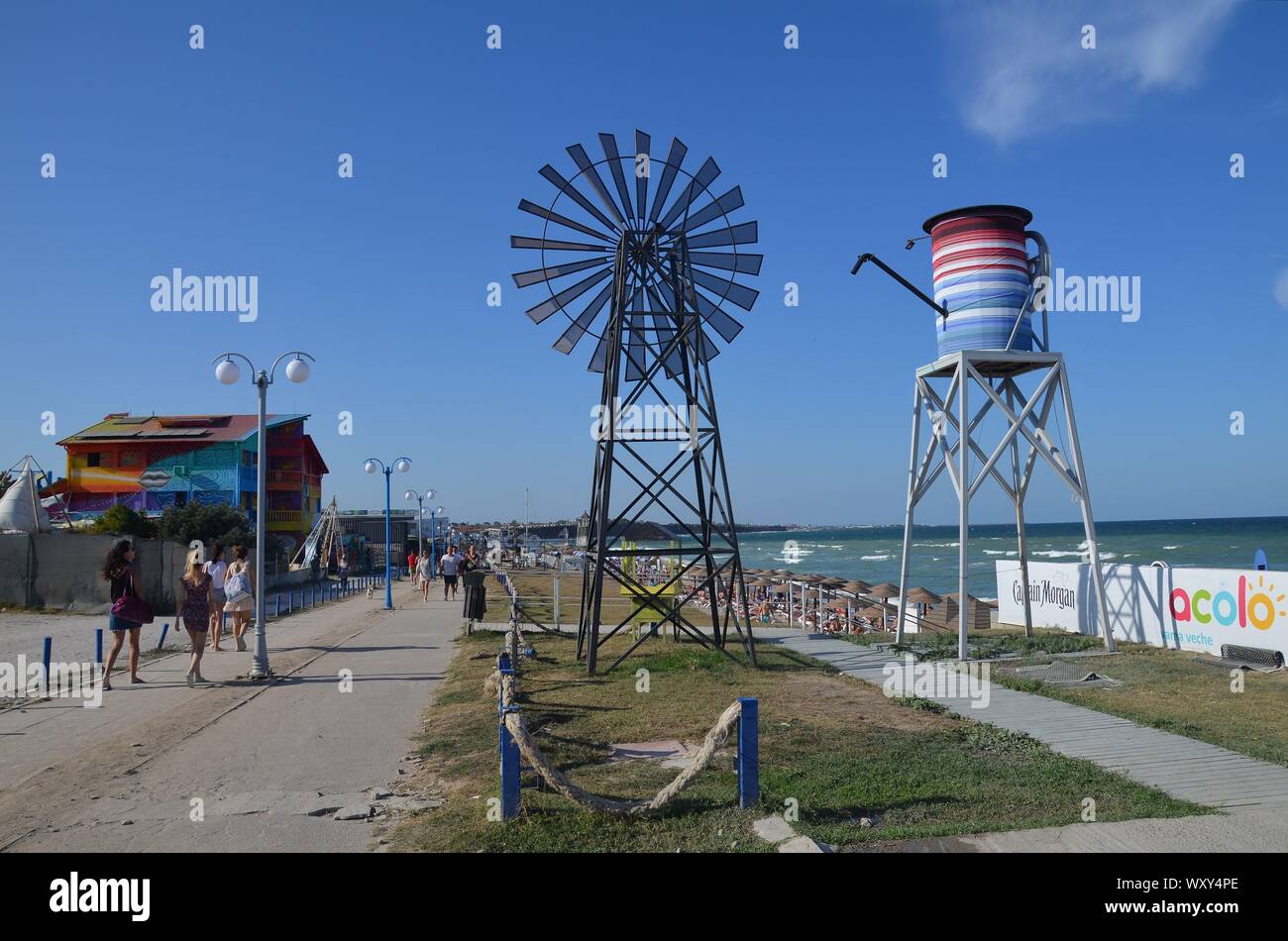 Vama Veche an der Schwarzmeerküste, Rumänien Foto Stock
