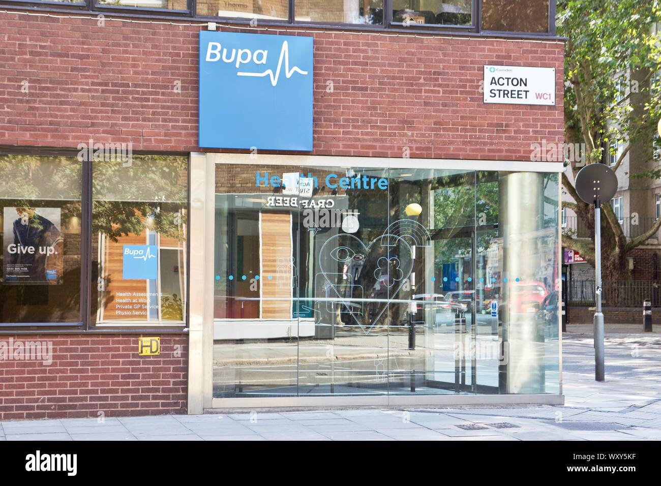 BUPA Health Center di Londra che offre assistenza sanitaria privata Foto Stock