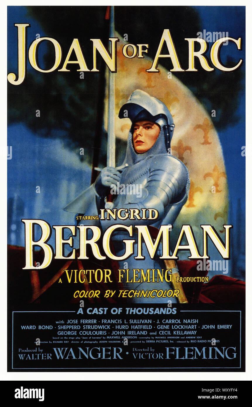 Giovanna d Arco - Vintage poster del filmato Foto Stock