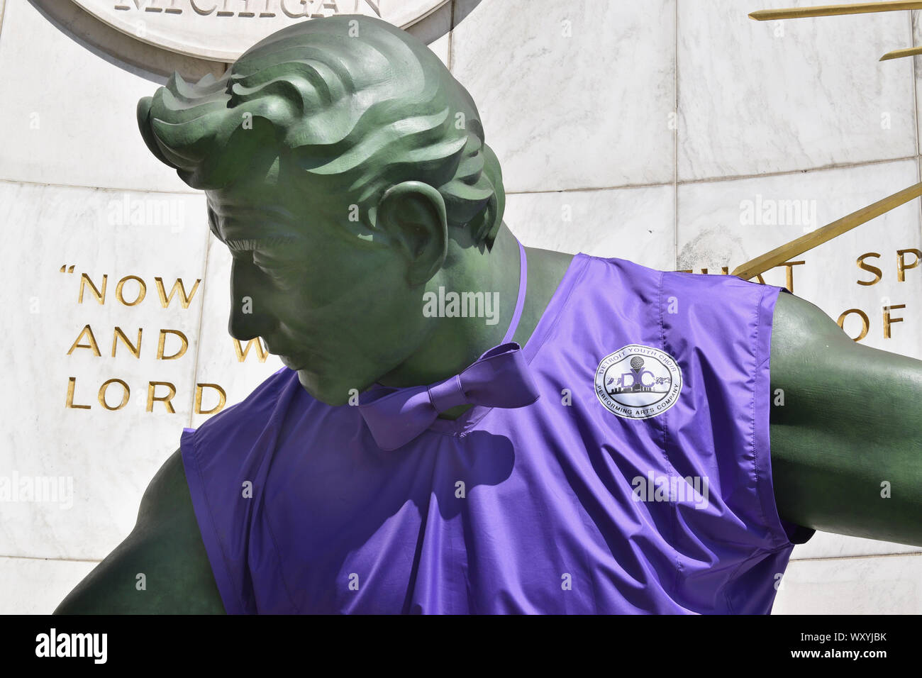 Spirito di usura di Detroit Detroit Coro giovanile camicia e cravatta Foto Stock