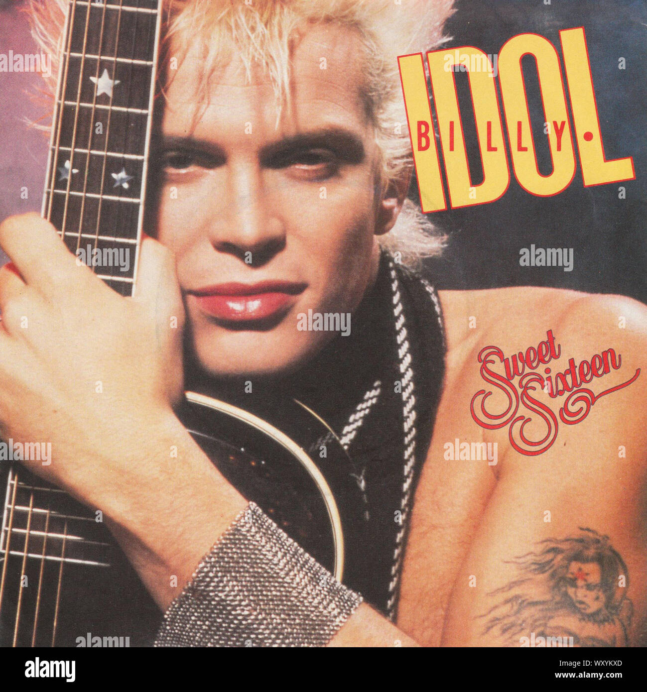 Billy Idol - Dolce sedici - Vintage 7" pollici coperchio record Foto Stock