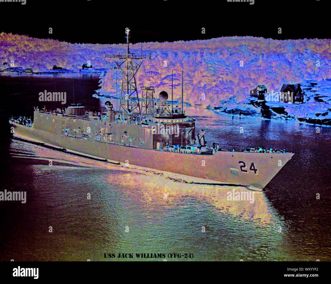 USS JACK WILLIAMS (FFG-24) Foto Stock