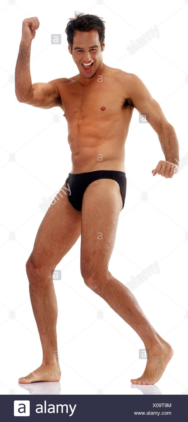 L Uomo Nuoto Tronchi Gesto Motion Gioia Successo Allietarla Uomini Libera La Parte Superiore Del Corpo