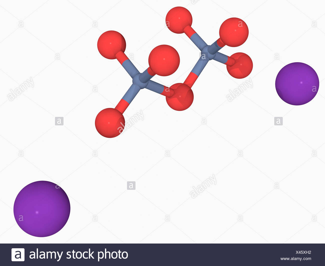 Il Bicromato Di Potassio Molecola Foto Stock Alamy