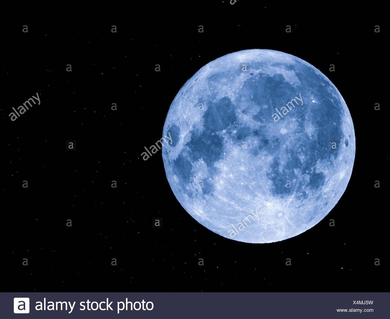 Luna E Stelle Foto Stock Alamy