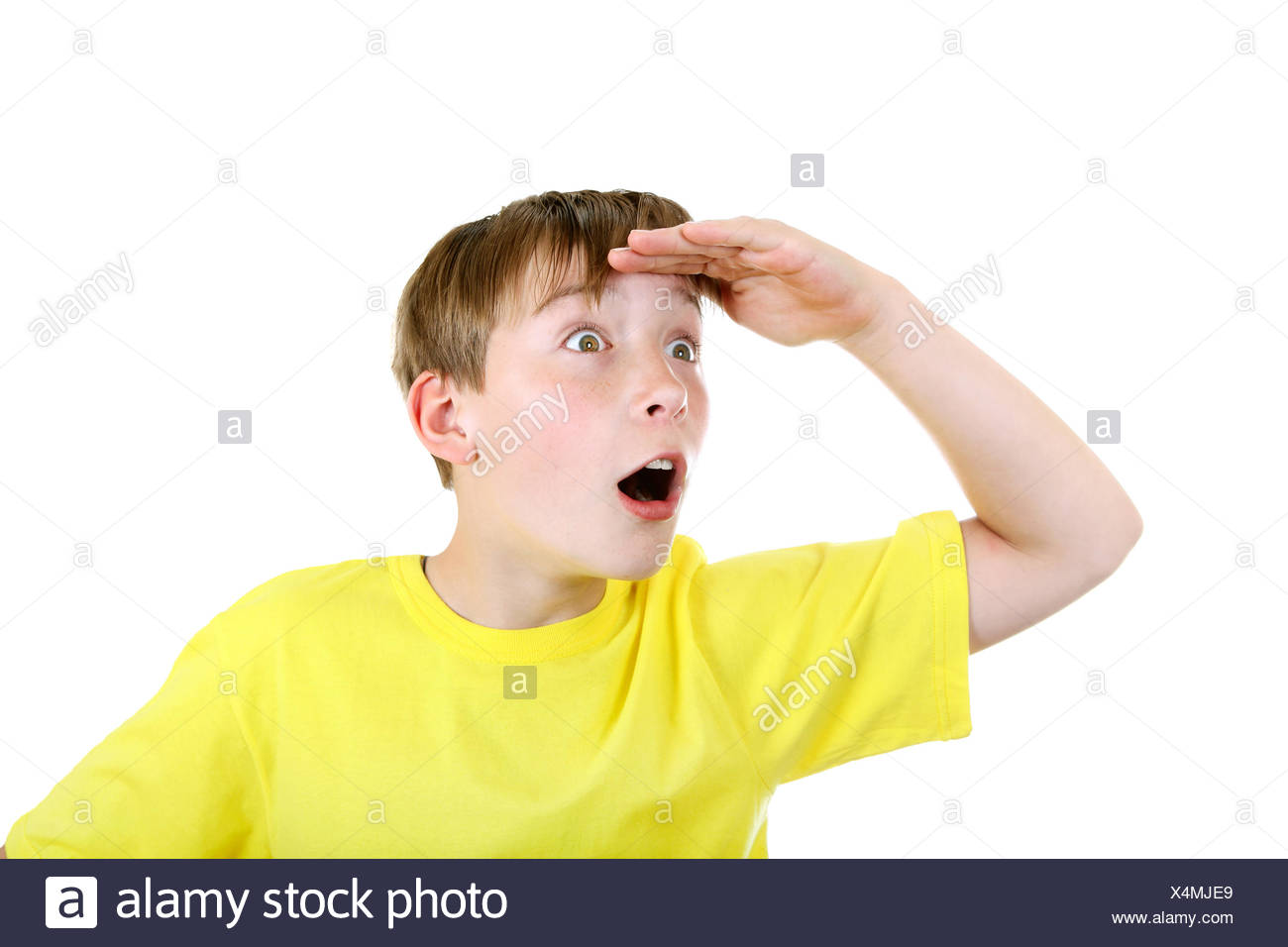 Bambino Sorpreso Foto Stock Alamy