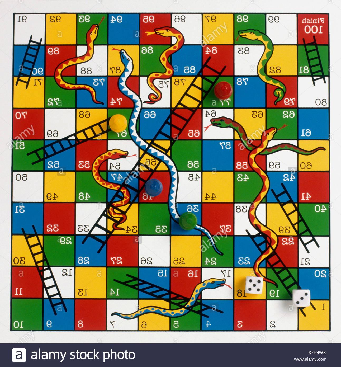 I Serpenti E Scale Gioco Di Bordo Foto Stock Alamy