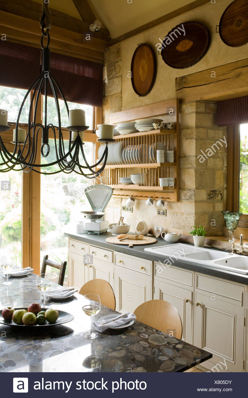 Lampadario 3 luci ferro battuto 1800/3 Via Dese Lam Export Cucina Zona giorno LED
