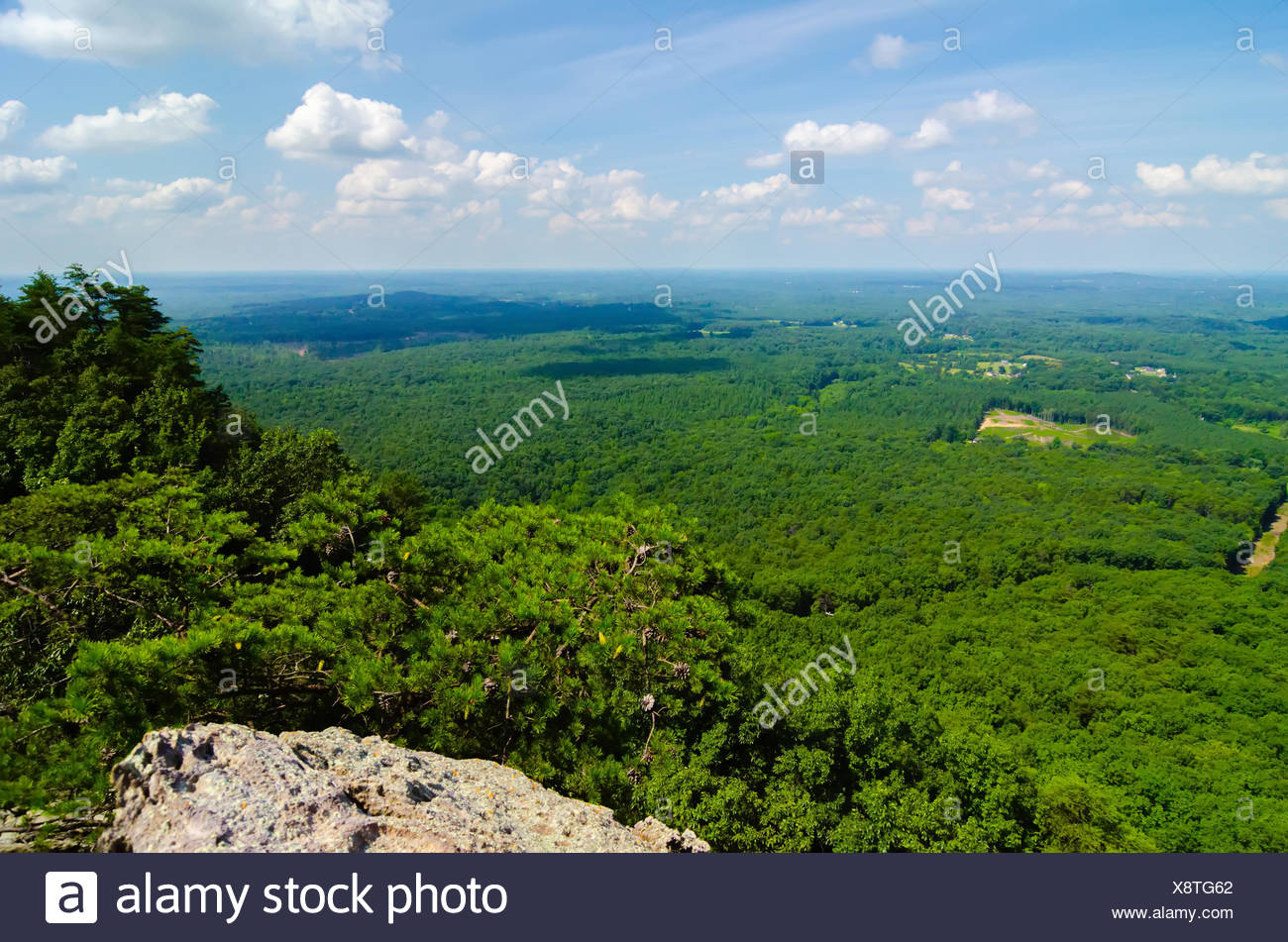 Antenna Di Belle Vedute Di Paesaggi Da Crowders Mountain North Carolina Foto Stock Alamy