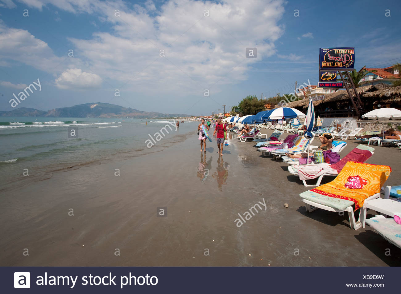 Spiaggia Vicino Laganas Zante Island Grecia Europa Foto