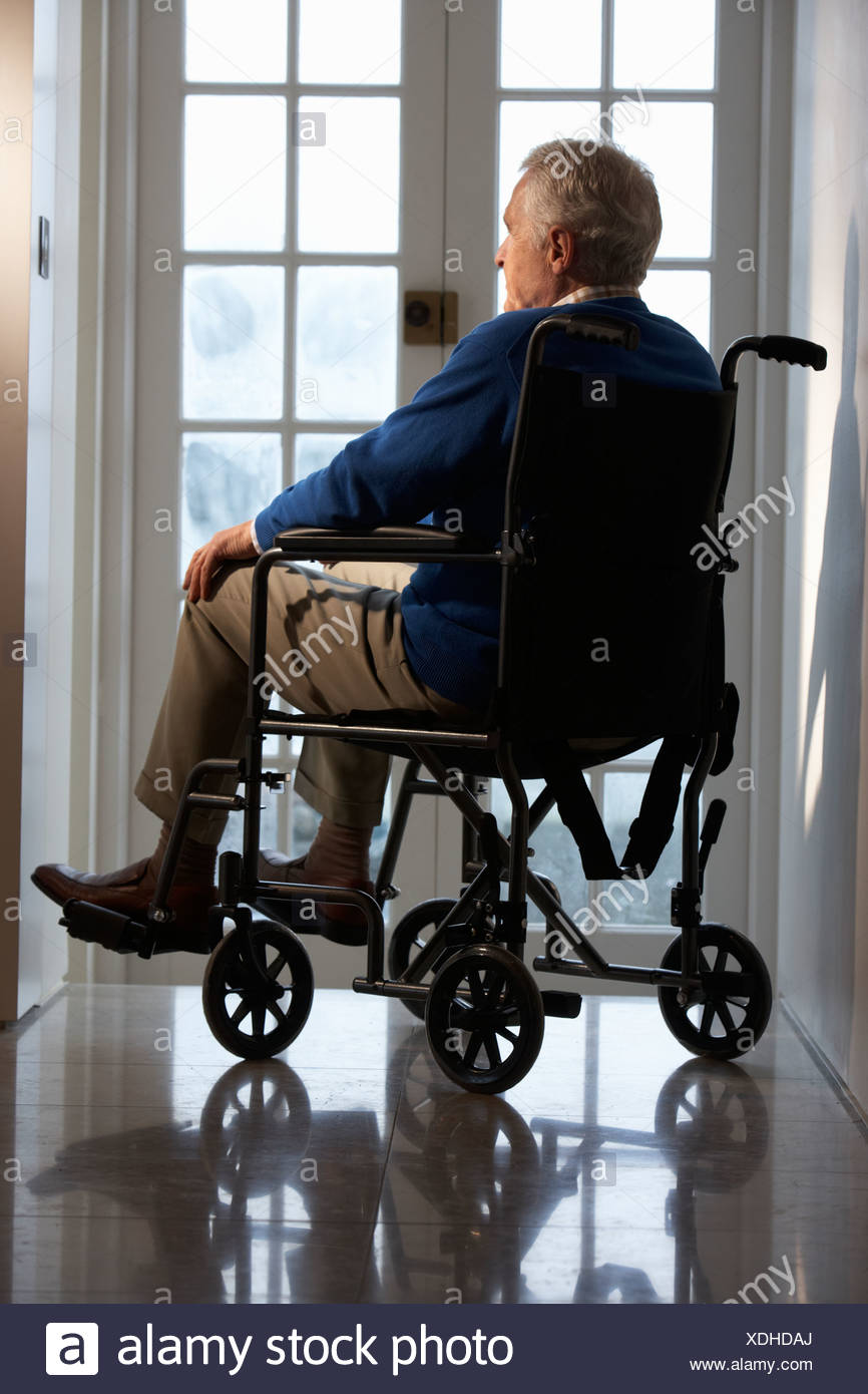 Nella Senior Uomo Seduto Fotoamp; A Immagine Disabili Sedia Rotelle rWxCBode