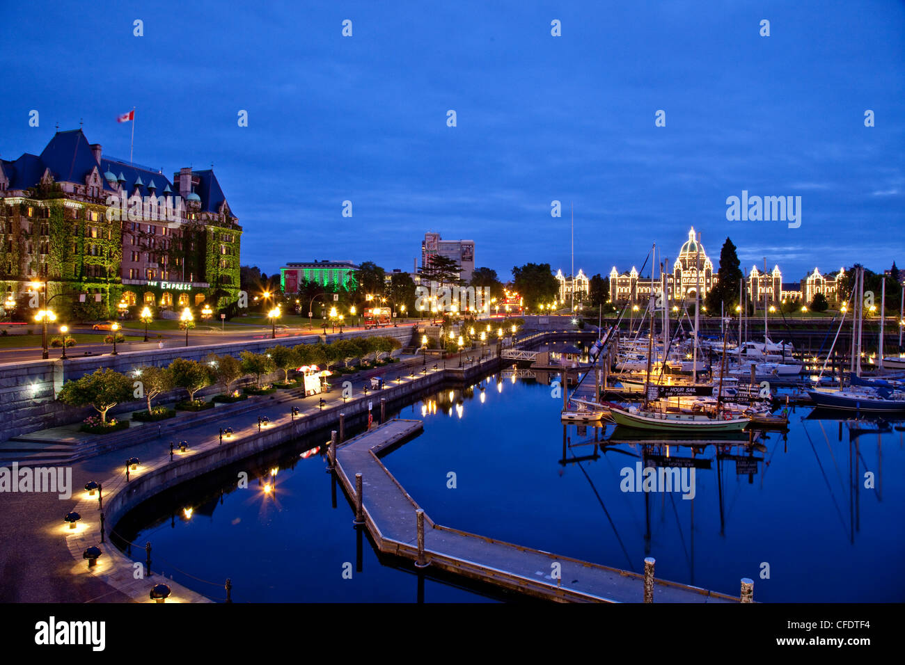 Victoria Island Bc >> Victoria Harbour At Night Vancouver Island Bc Canada Stock Photo Victoria Island Bc >> Victoria Harbour At Night Vancouver Island Bc Canada Stock Photo
