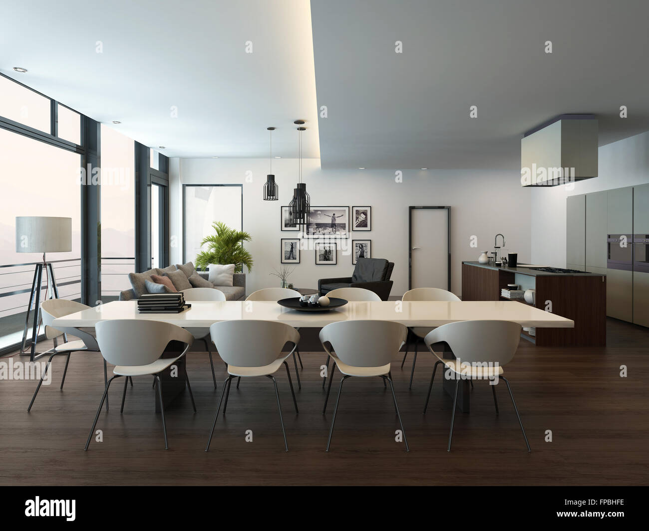 Luxo Moderno Apartamento Sala Interior Com Piso Em Parquet Branco Luxo Moderno Apartamento Sala Interior Com Piso Em Parquet Branco
