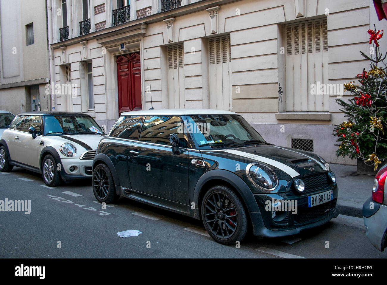 Mini R56 John Cooper Works Parked In A Parisian Street Stock Photo