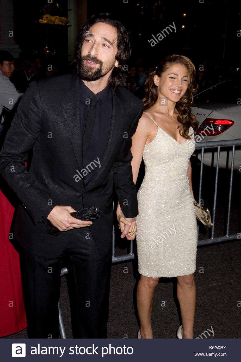 Adrien Brody e elsa pataky. Adrien Brody e elsa pataky chegando à cidade de Nova York premiere