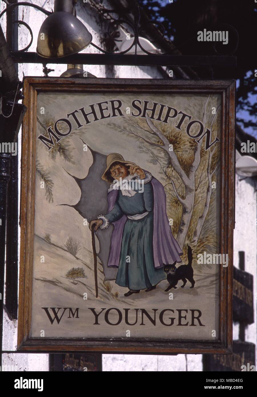 Inn Sign Of The Mother Shipton Pub In Knaresborough - 