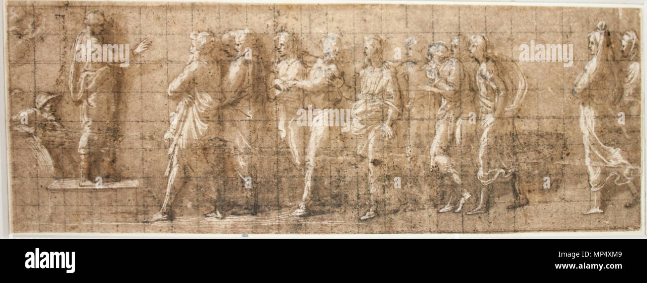 inglês josué aos israelitas em siquém desenho de raffaello sanzio