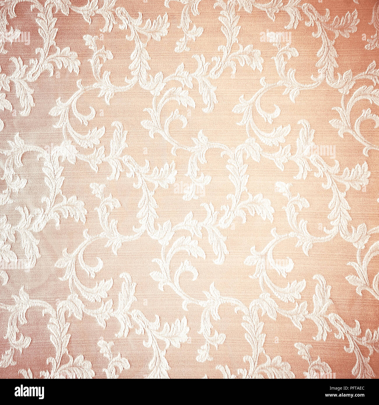 Retro Floral Curtains Background Abstract Beige Textured